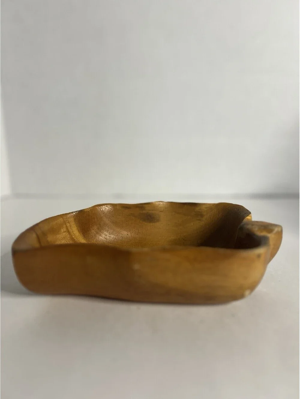 Vtg Mid-Century Monkey Pod Wood Design